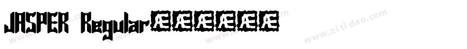 JASPER Regular字体转换